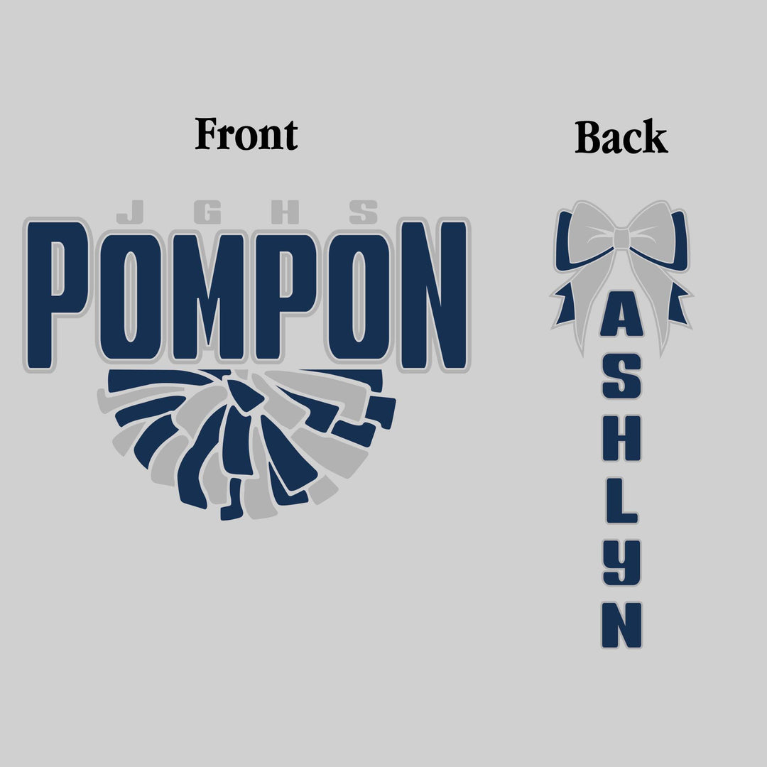 John Glenn Bobcats - Poms - JGHS Pompon with Half Pom