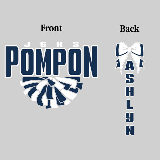 John Glenn Bobcats - Poms - JGHS Pompon with Half Pom