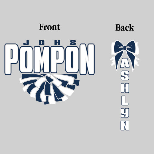 John Glenn Bobcats - Poms - JGHS Pompon with Half Pom