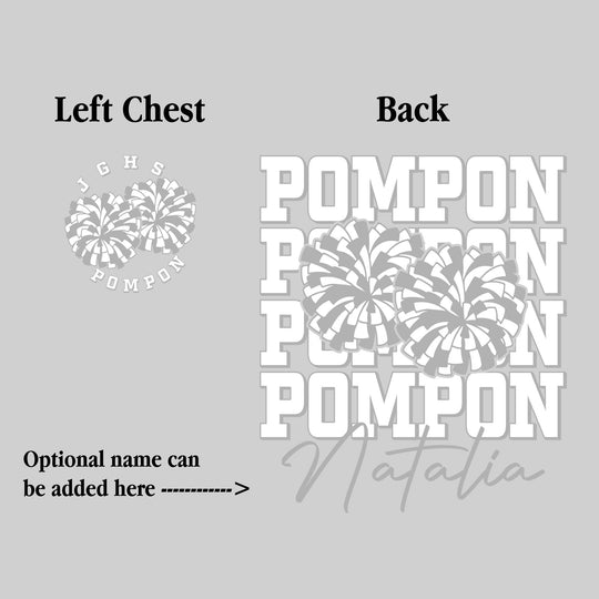 John Glenn Bobcats - Poms - JGHS Poms - Pompon Repeated with Pompons
