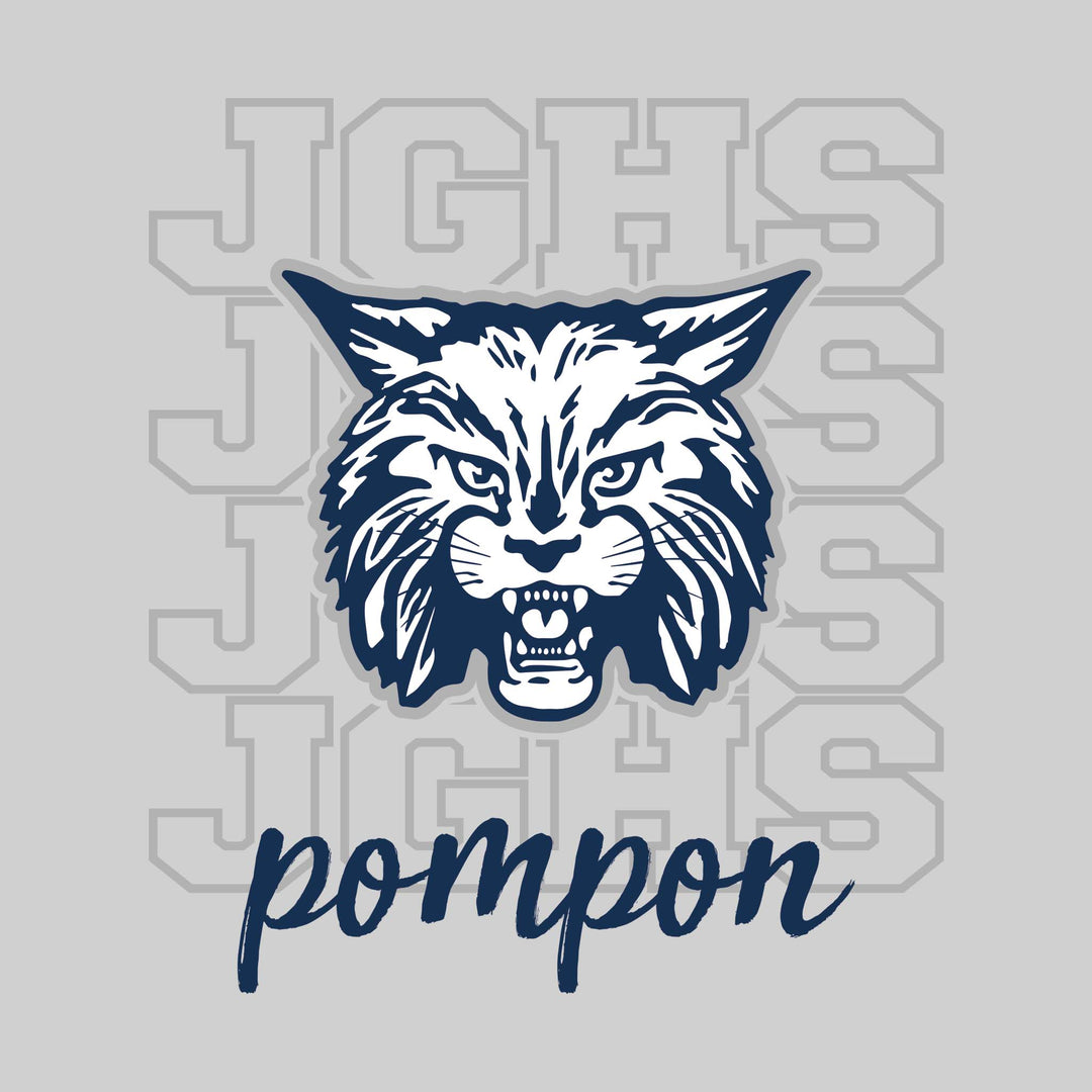 John Glenn Bobcats - Poms - JGHS Repeated with Mascot
