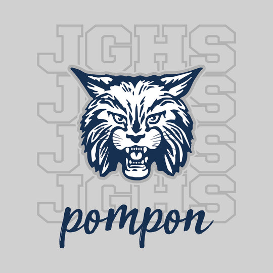 John Glenn Bobcats - Poms - JGHS Repeated with Mascot