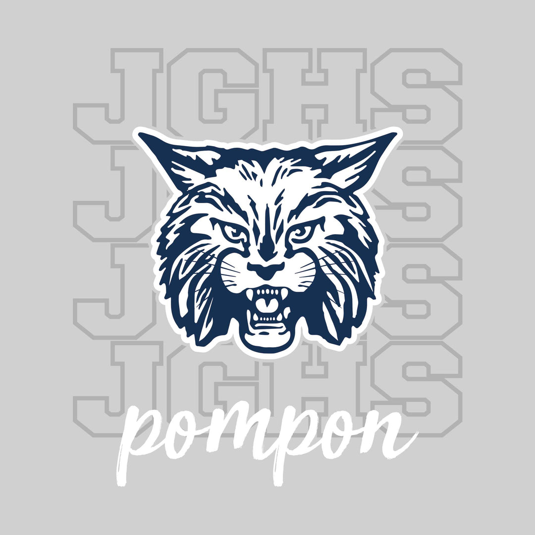 John Glenn Bobcats - Poms - JGHS Repeated with Mascot
