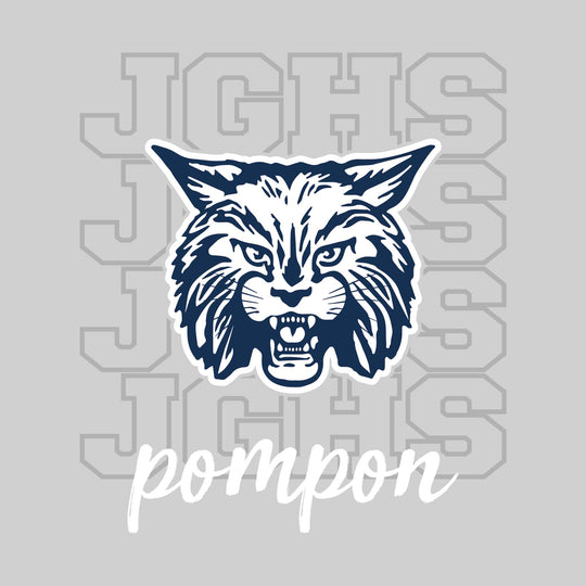 John Glenn Bobcats - Poms - JGHS Repeated with Mascot