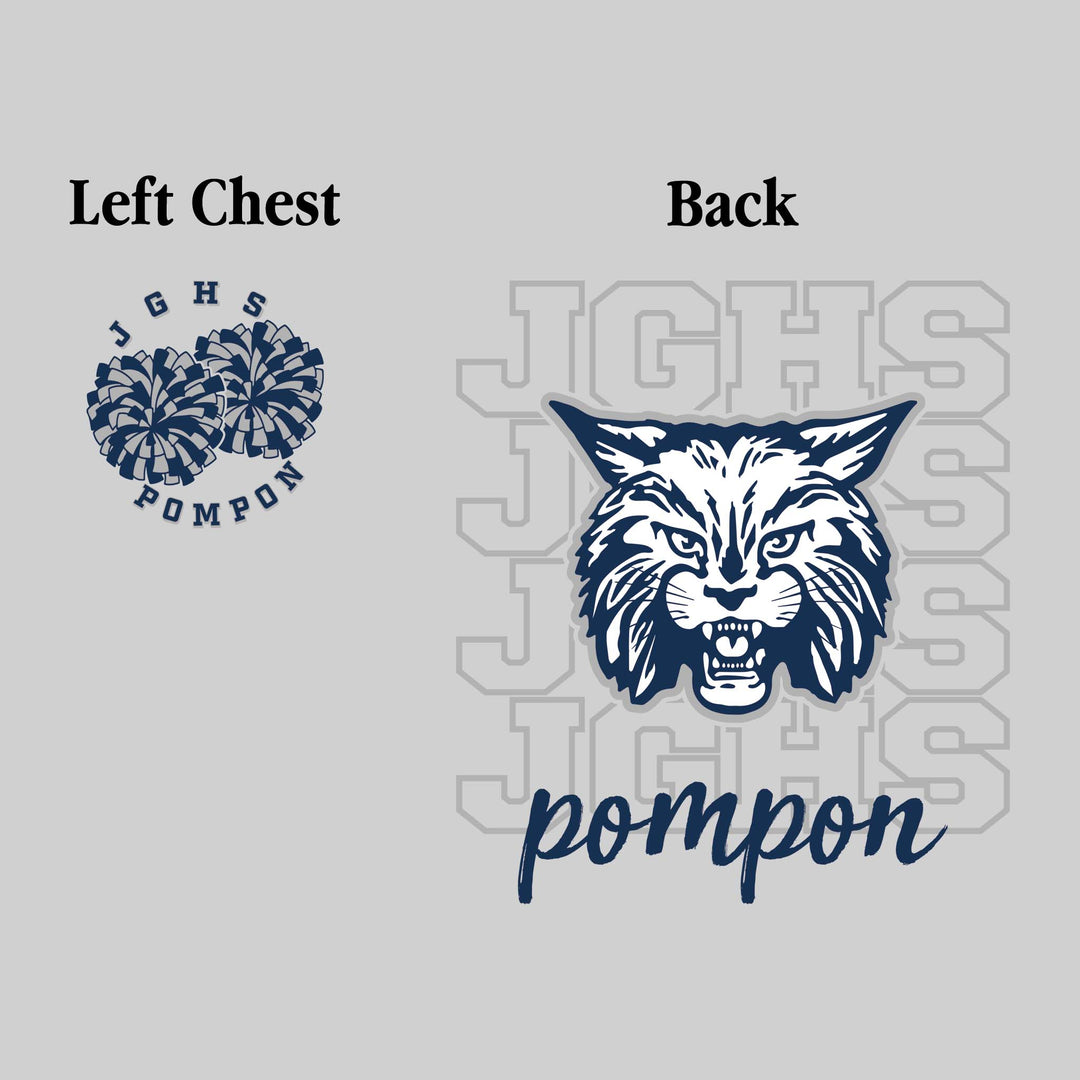 John Glenn Bobcats - Poms - JGHS Repeated with Mascot