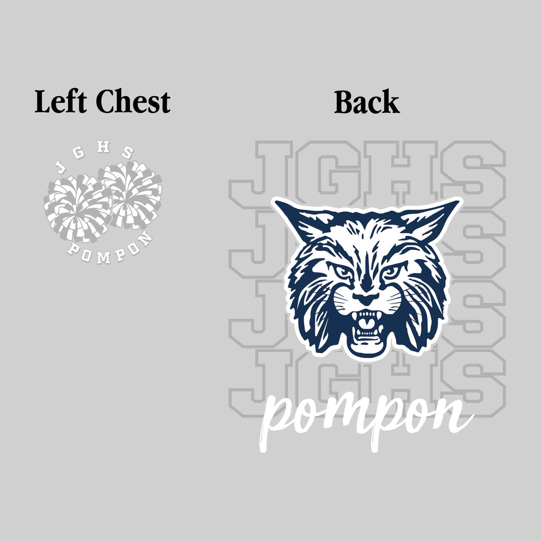 John Glenn Bobcats - Poms - JGHS Repeated with Mascot