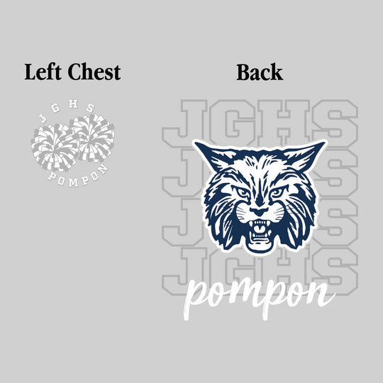 John Glenn Bobcats - Poms - JGHS Repeated with Mascot