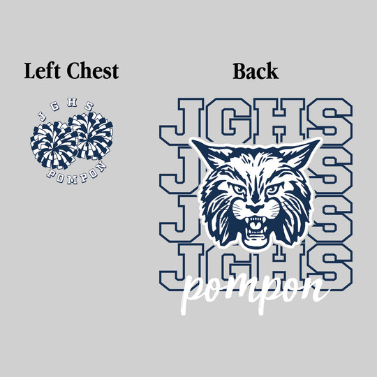 John Glenn Bobcats - Poms - JGHS Repeated with Mascot