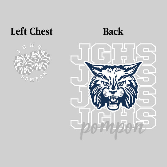 John Glenn Bobcats - Poms - JGHS Repeated with Mascot