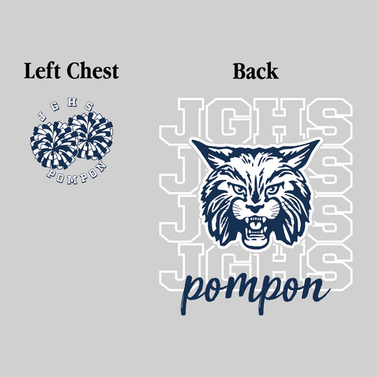 John Glenn Bobcats - Poms - JGHS Repeated with Mascot