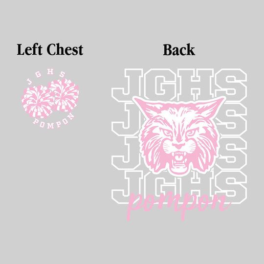 John Glenn Bobcats - Poms - JGHS Repeated with Mascot