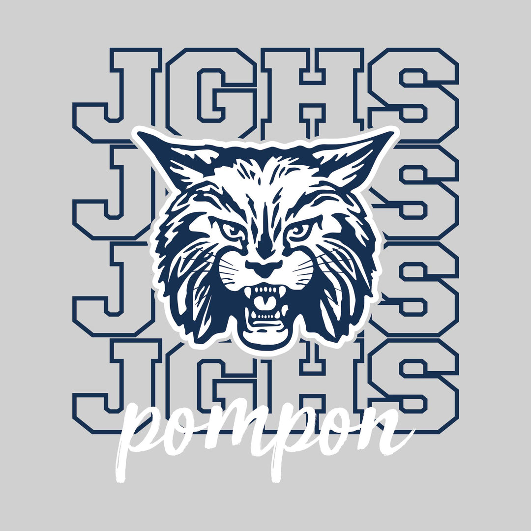 John Glenn Bobcats - Poms - JGHS Repeated with Mascot