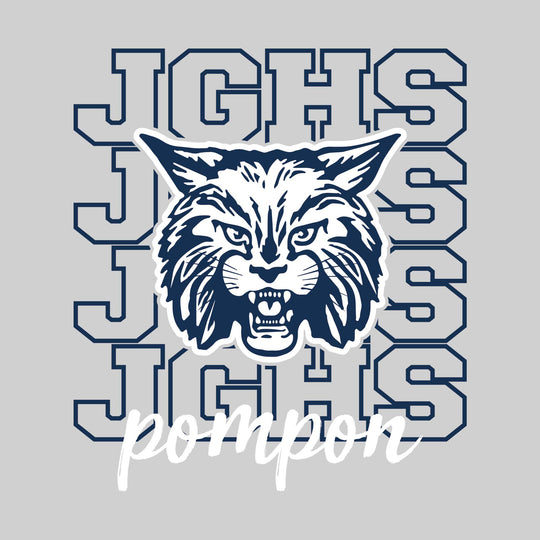 John Glenn Bobcats - Poms - JGHS Repeated with Mascot