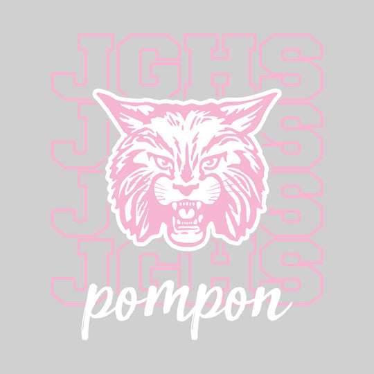John Glenn Bobcats - Poms - JGHS Repeated with Mascot