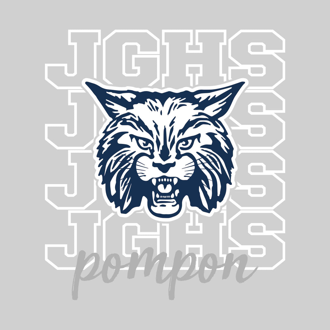John Glenn Bobcats - Poms - JGHS Repeated with Mascot