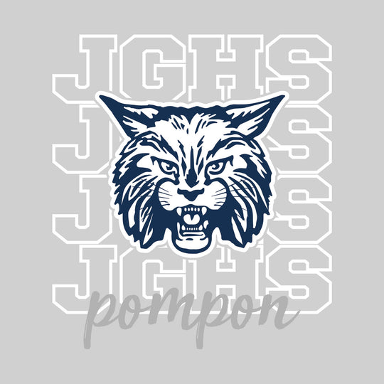John Glenn Bobcats - Poms - JGHS Repeated with Mascot
