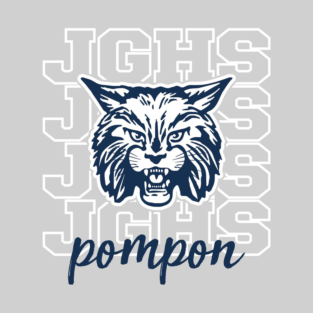 John Glenn Bobcats - Poms - JGHS Repeated with Mascot