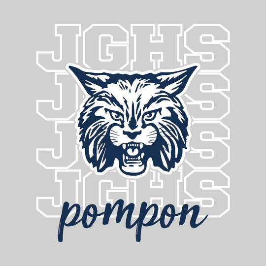 John Glenn Bobcats - Poms - JGHS Repeated with Mascot