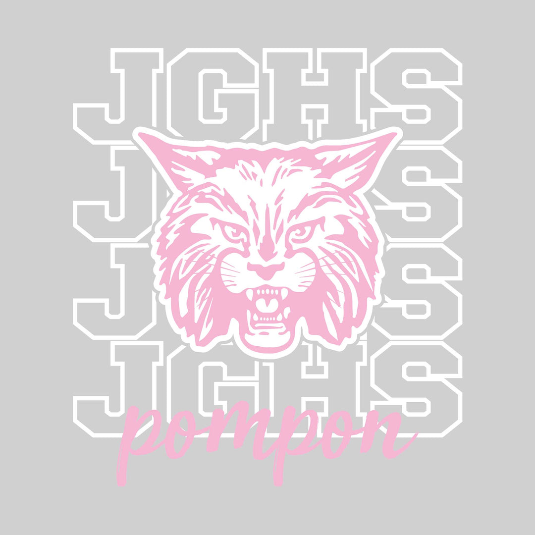 John Glenn Bobcats - Poms - JGHS Repeated with Mascot