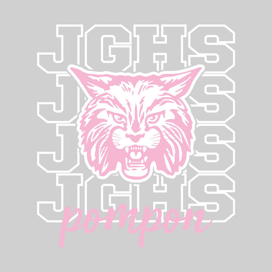 John Glenn Bobcats - Poms - JGHS Repeated with Mascot