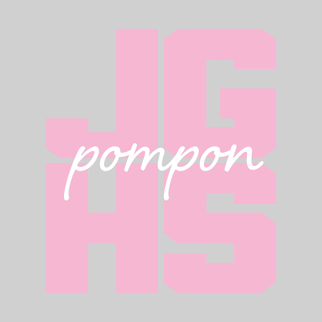 John Glenn Bobcats - Poms - JGHS Stacked with Cursive Pompon