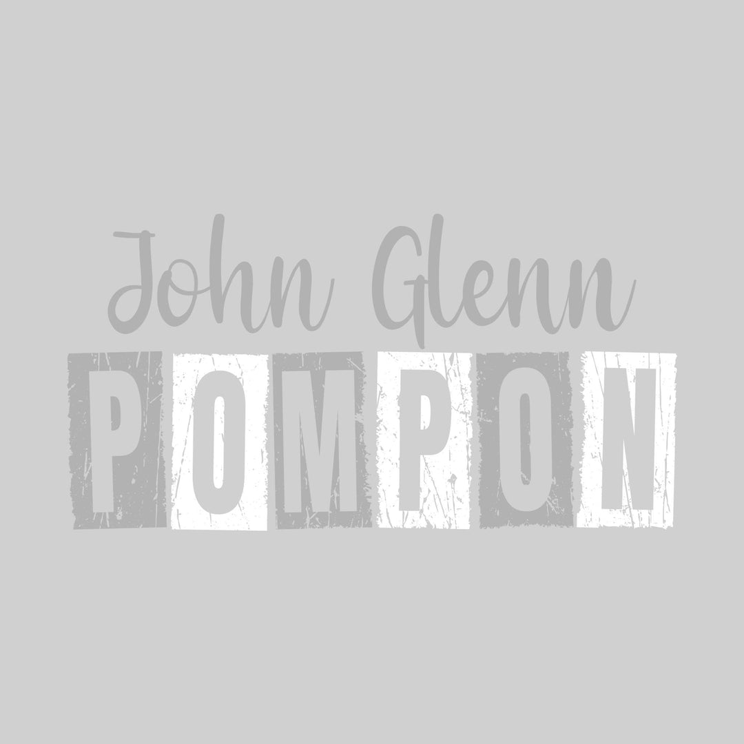 John Glenn Bobcats - Poms - John Glenn Pompon with Distressed Text