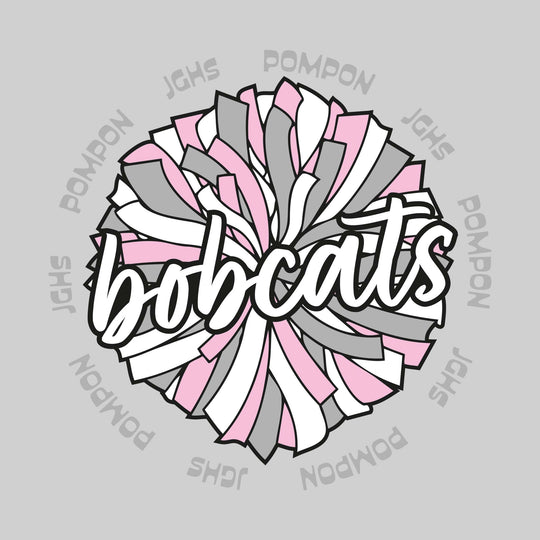 John Glenn Bobcats - Poms - Oversized Pom with Circular JGHS Pompon Text