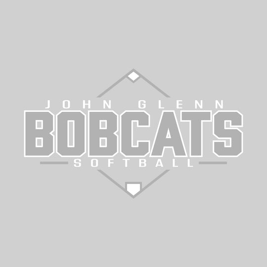 John Glenn Bobcats - Softball - Baseball Diamond with School Name