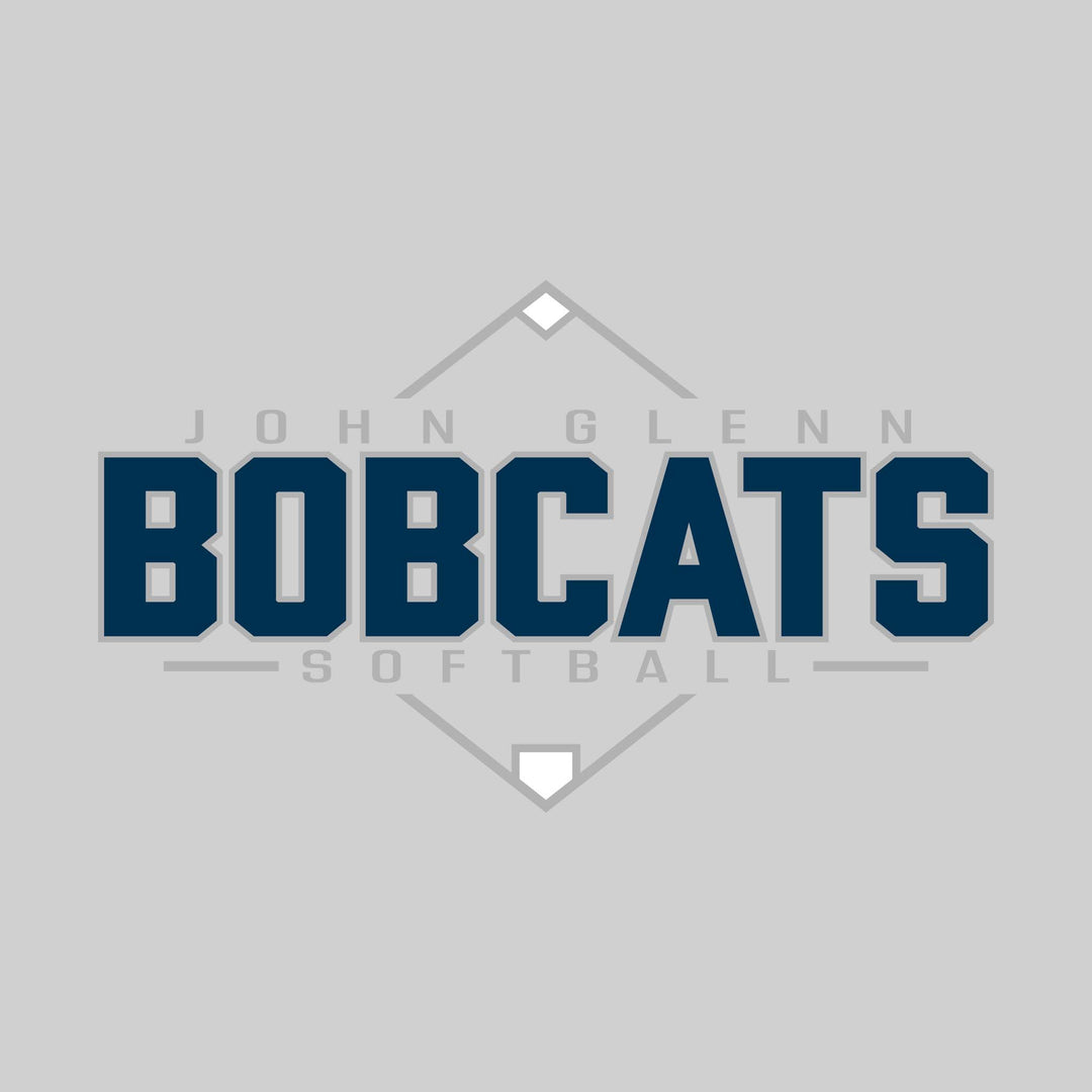 John Glenn Bobcats - Softball - Baseball Diamond with School Name
