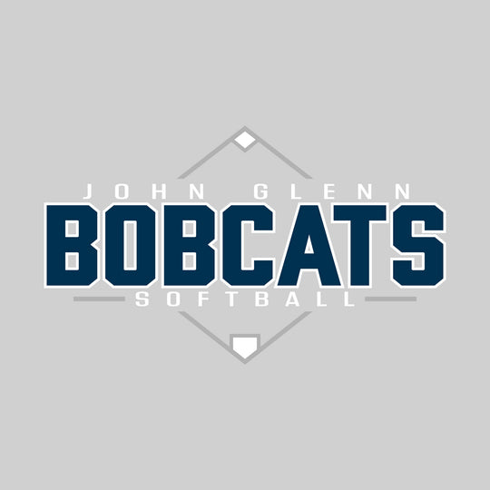 John Glenn Bobcats - Softball - Baseball Diamond with School Name