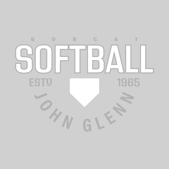 John Glenn Bobcats - Softball - Softball with Established Year and Arched School Name