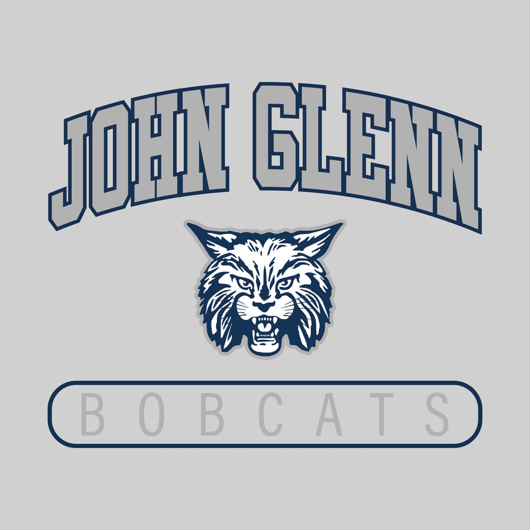 John Glenn Bobcats - Spirit Wear - Arched John Glenn with Mascot