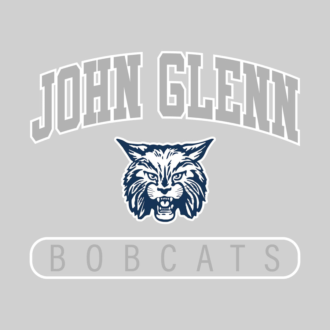 John Glenn Bobcats - Spirit Wear - Arched John Glenn with Mascot