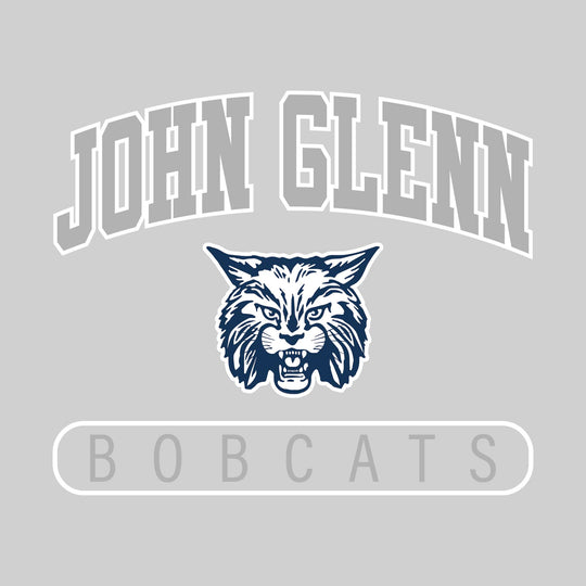 John Glenn Bobcats - Spirit Wear - Arched John Glenn with Mascot