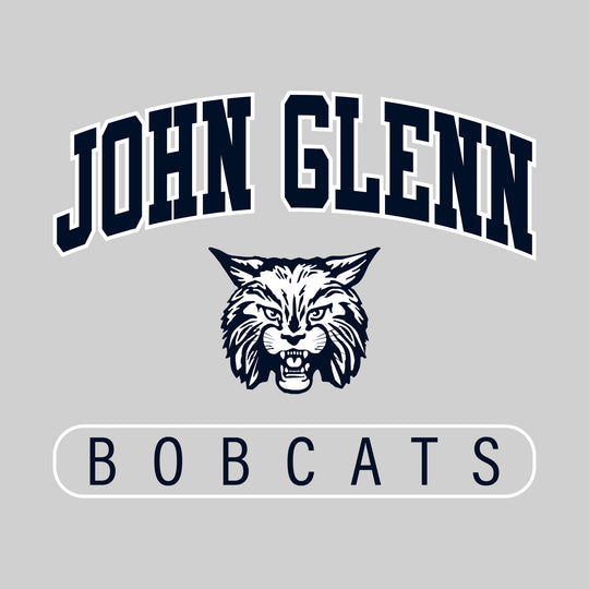 John Glenn Bobcats - Spirit Wear - Arched John Glenn with Mascot