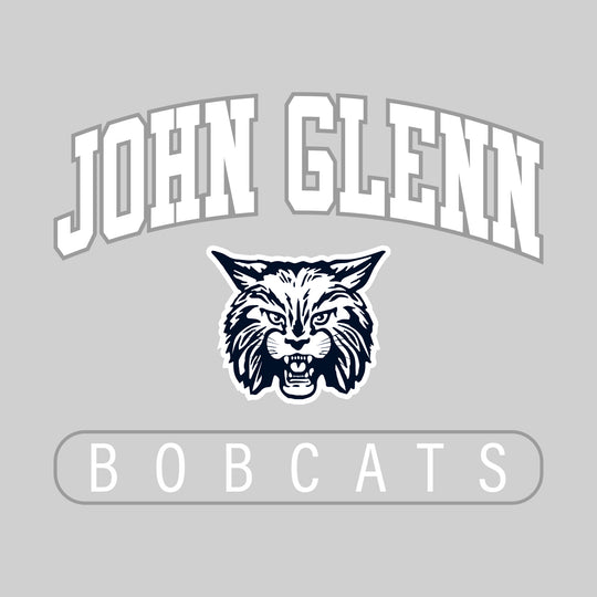 John Glenn Bobcats - Spirit Wear - Arched John Glenn with Mascot