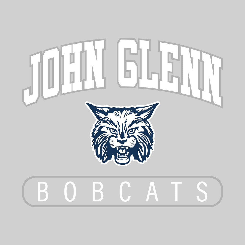 John Glenn Bobcats - Spirit Wear - Arched John Glenn with Mascot