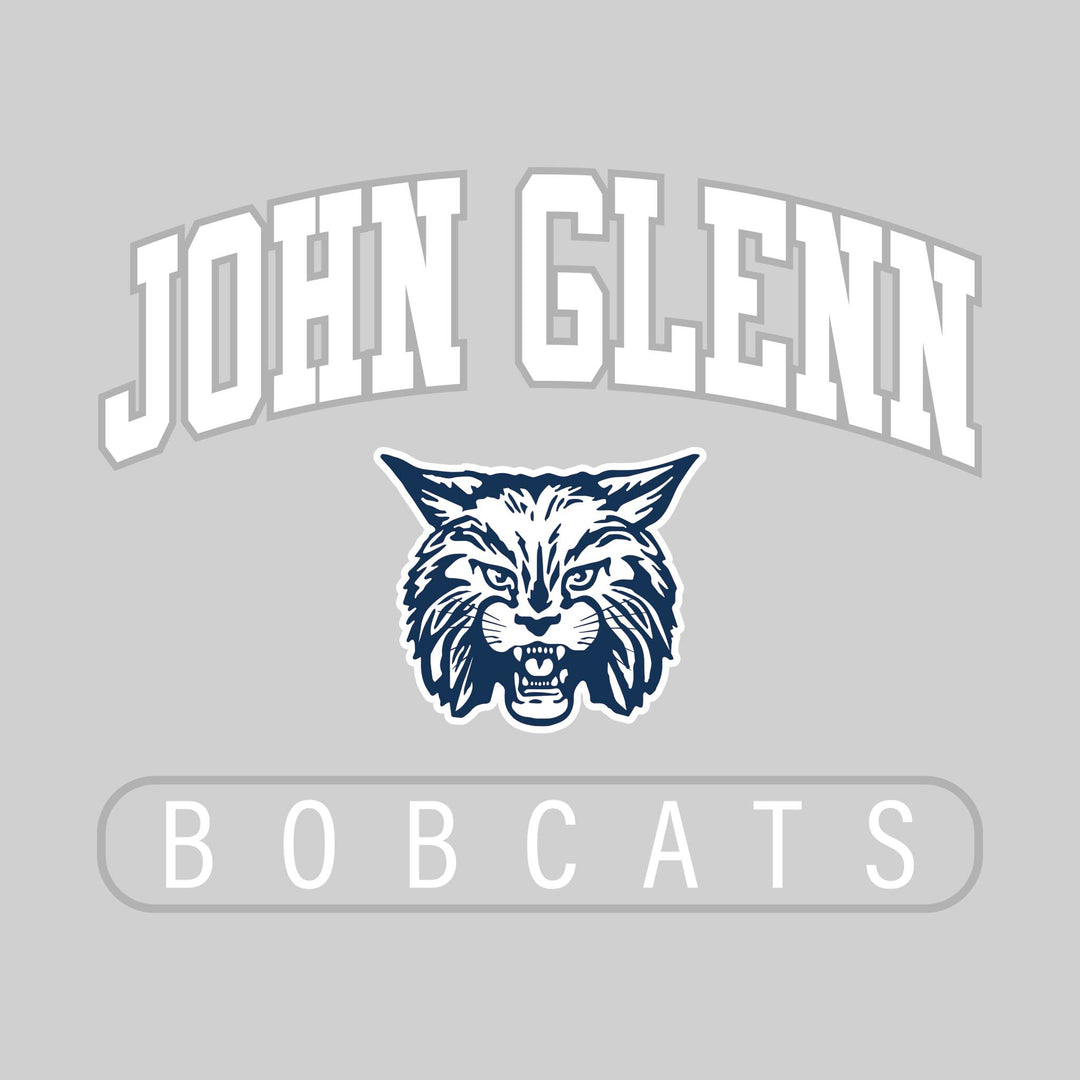 John Glenn Bobcats - Spirit Wear - Arched John Glenn with Mascot