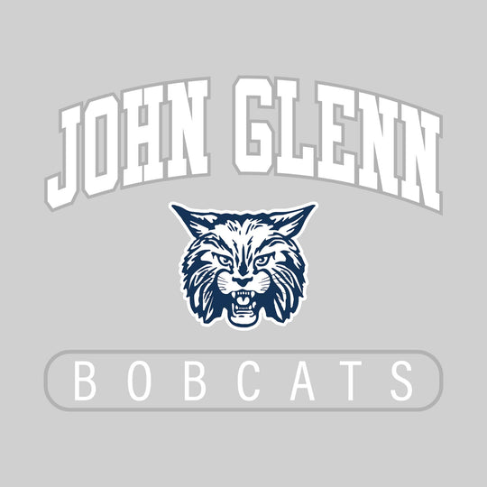 John Glenn Bobcats - Spirit Wear - Arched John Glenn with Mascot