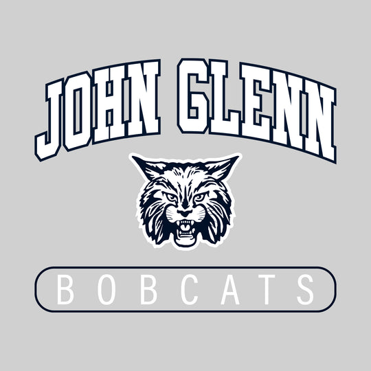 John Glenn Bobcats - Spirit Wear - Arched John Glenn with Mascot