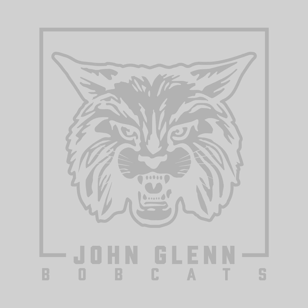 John Glenn Bobcats - Spirit Wear - Boxed Mascot with School Name