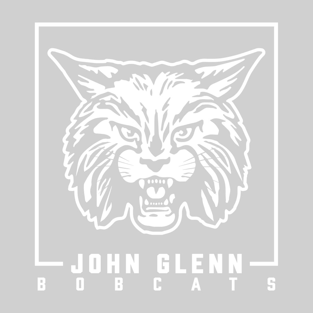 John Glenn Bobcats - Spirit Wear - Boxed Mascot with School Name