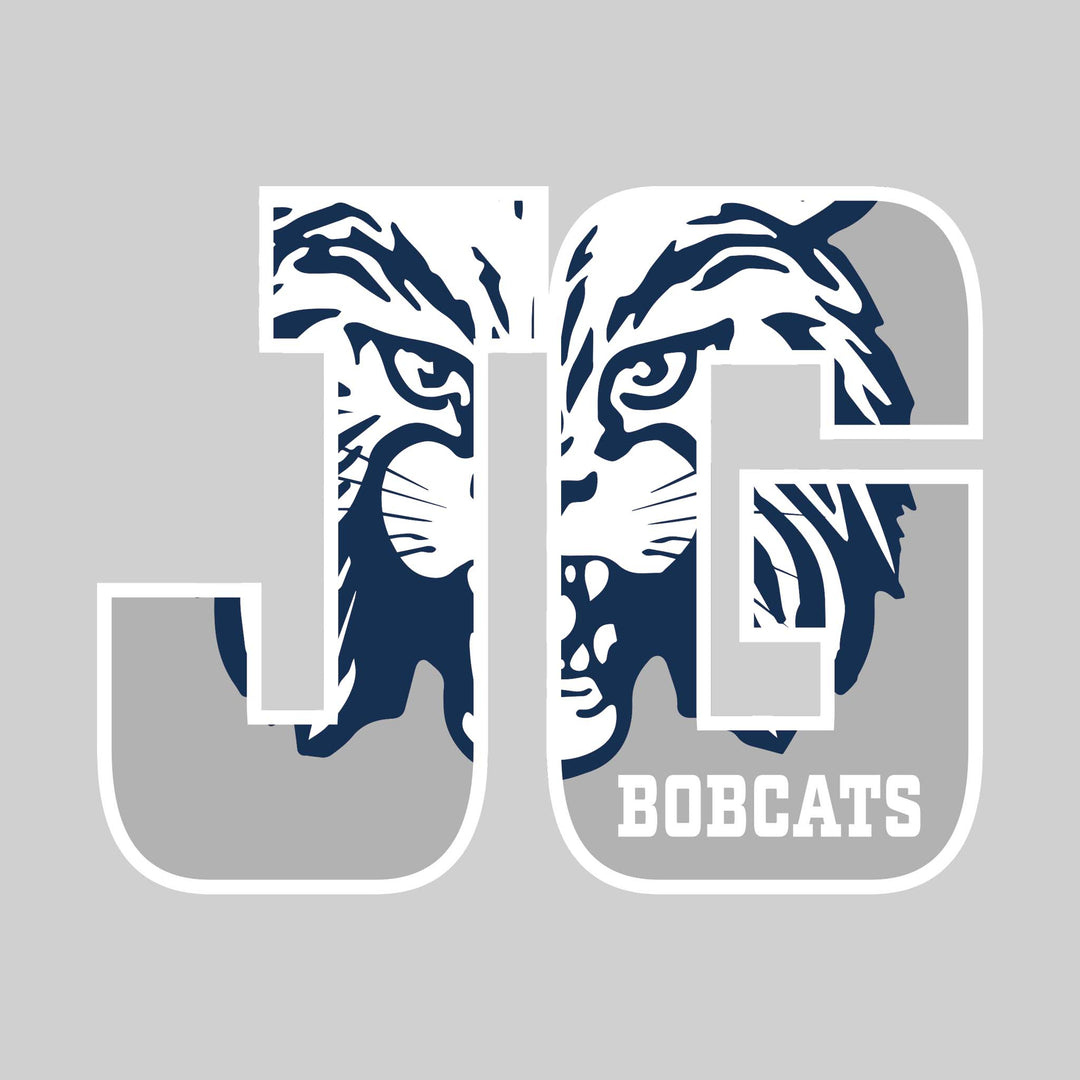John Glenn Bobcats - Spirit Wear - JG with Inset Mascot and Mascot Name