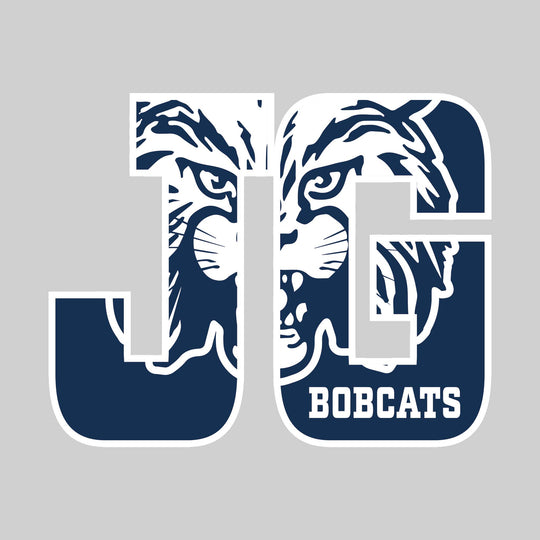John Glenn Bobcats - Spirit Wear - JG with Inset Mascot and Mascot Name