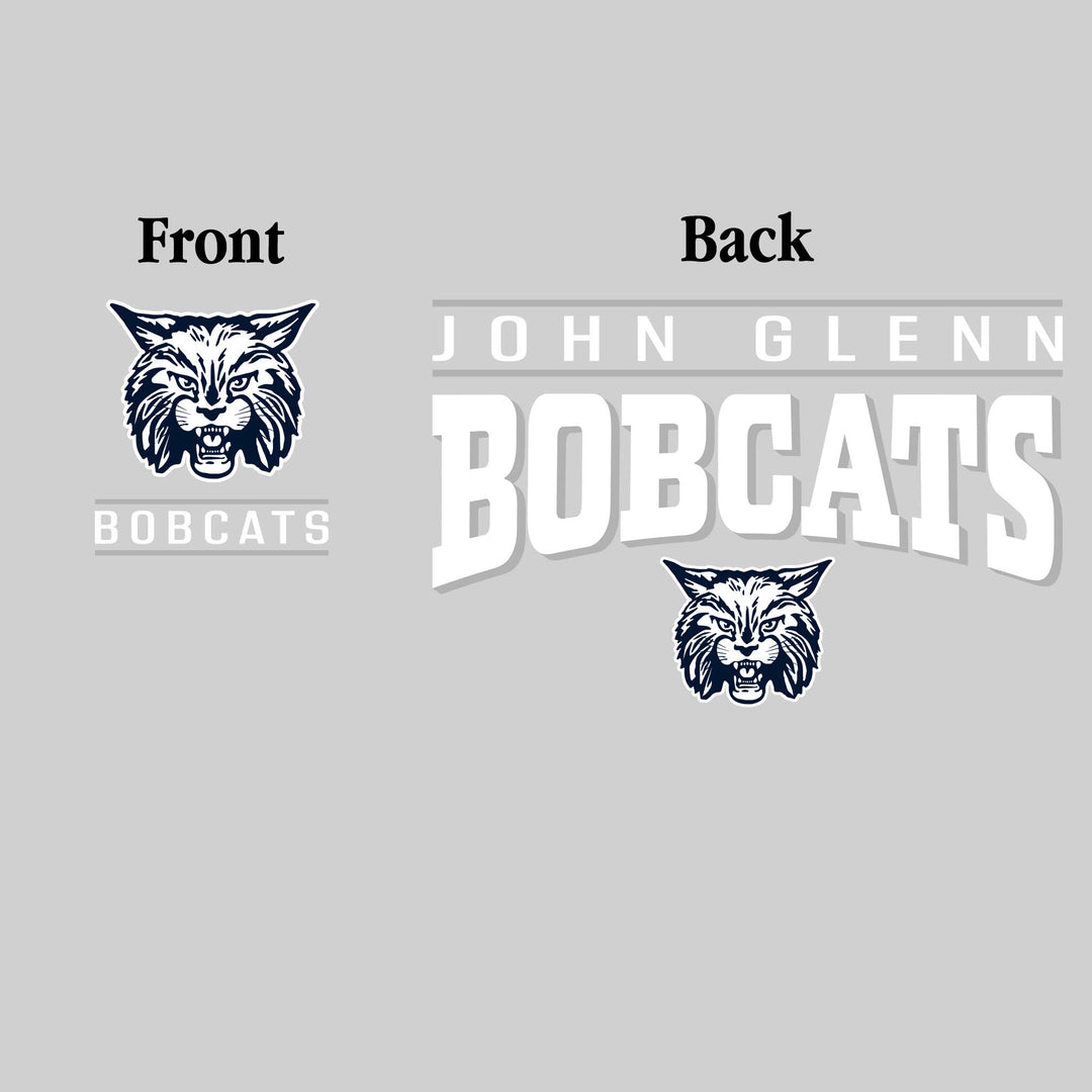 John Glenn Bobcats - Spirit Wear - Mascot Over Bracketed Name