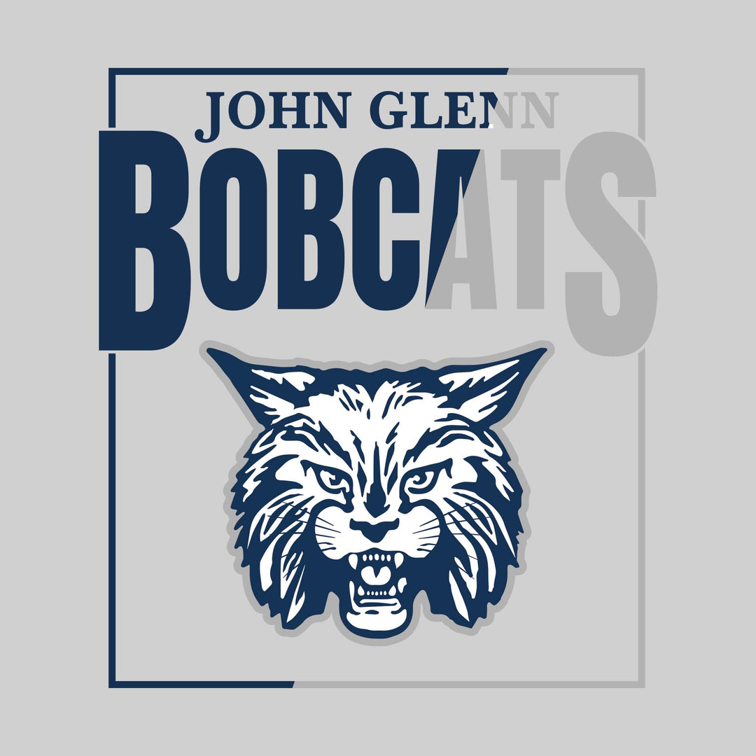 John Glenn Bobcats - Spirit Wear - Split-Color Boxed with Mascot