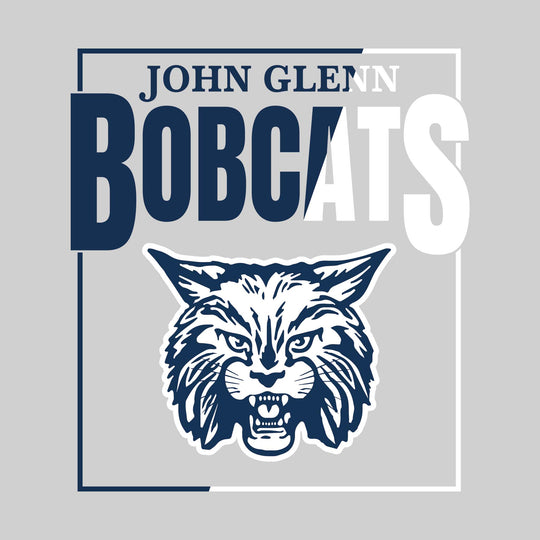 John Glenn Bobcats - Spirit Wear - Split-Color Boxed with Mascot