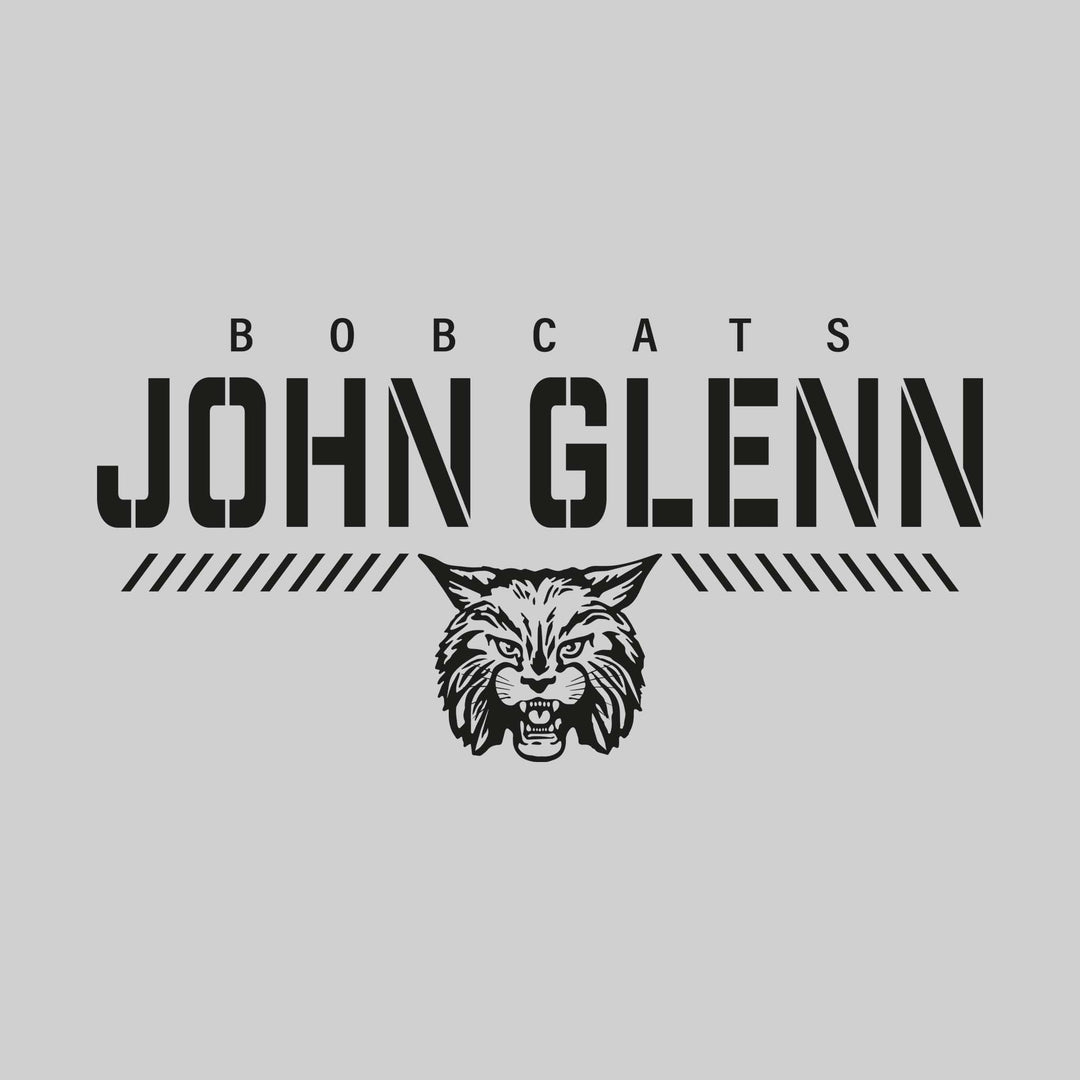 John Glenn Bobcats - Spirit Wear - Stenciled School Name with Mascot