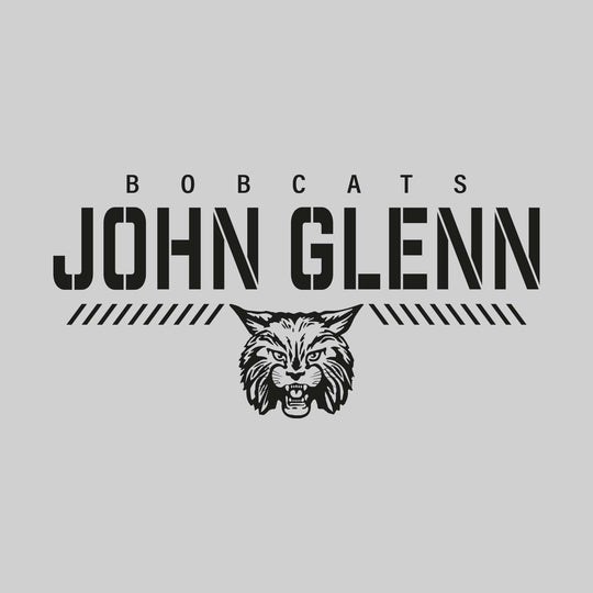 John Glenn Bobcats - Spirit Wear - Stenciled School Name with Mascot