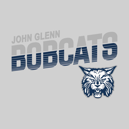 John Glenn Bobcats - Spirit Wear - Angled Striped Bobcats
